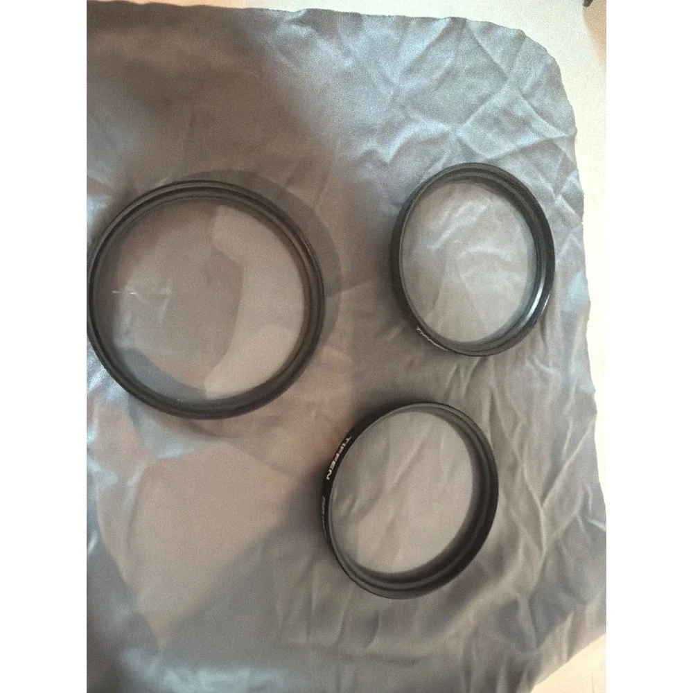 Tiffen 55mm Close-Up Lens Filter Set +1 +2 +4 Macro Diopter Japan with Case